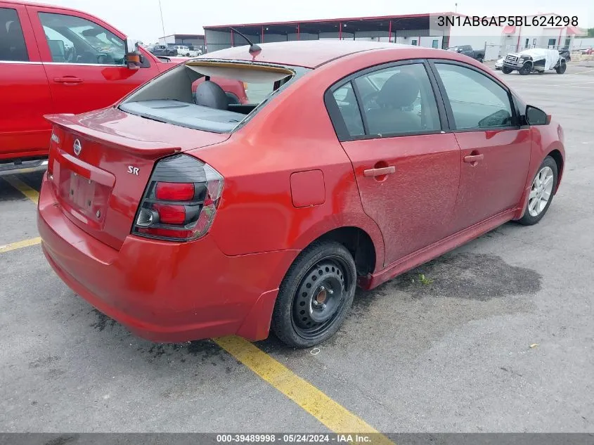 2011 Nissan Sentra 2.0Sr VIN: 3N1AB6AP5BL624298 Lot: 39489998