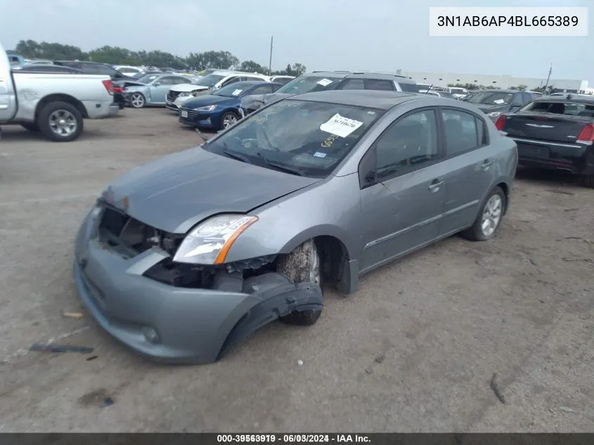 2011 Nissan Sentra 2.0Sl VIN: 3N1AB6AP4BL665389 Lot: 39563919