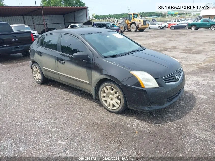 2011 Nissan Sentra 2.0S VIN: 3N1AB6APXBL697523 Lot: 39567214