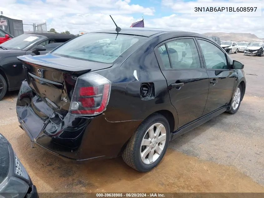 3N1AB6AP1BL608597 2011 Nissan Sentra 2.0Sr