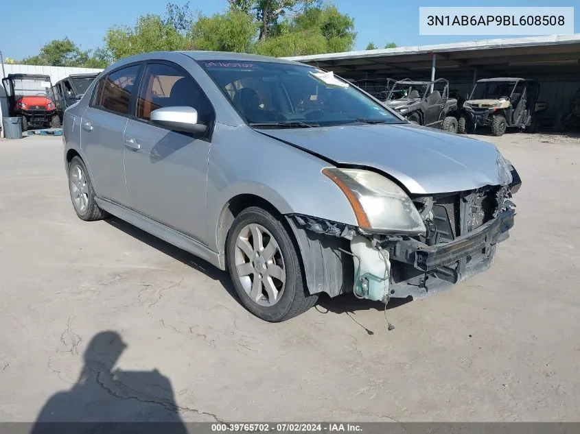 2011 Nissan Sentra 2.0Sr VIN: 3N1AB6AP9BL608508 Lot: 39765702