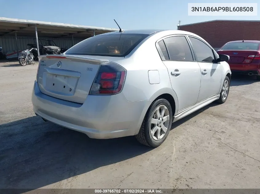 3N1AB6AP9BL608508 2011 Nissan Sentra 2.0Sr