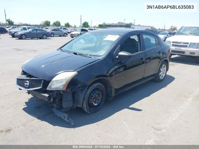 3N1AB6AP6BL635083 2011 Nissan Sentra 2.0Sr