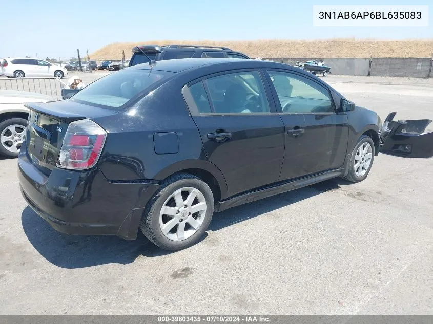 3N1AB6AP6BL635083 2011 Nissan Sentra 2.0Sr