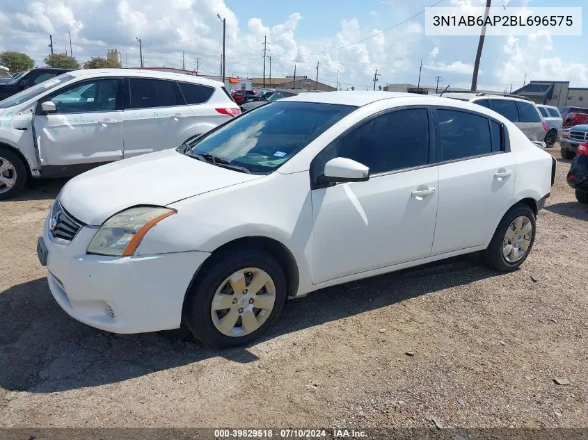 2011 Nissan Sentra 2.0 VIN: 3N1AB6AP2BL696575 Lot: 39829518