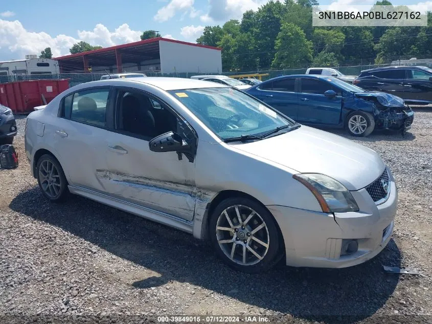 2011 Nissan Sentra Se-R VIN: 3N1BB6AP0BL627162 Lot: 39849015