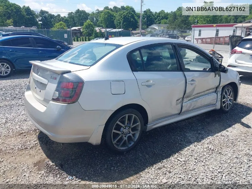 2011 Nissan Sentra Se-R VIN: 3N1BB6AP0BL627162 Lot: 39849015