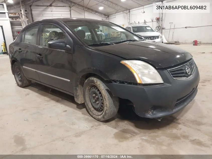 2011 Nissan Sentra 2.0S VIN: 3N1AB6AP0BL609482 Lot: 39861170