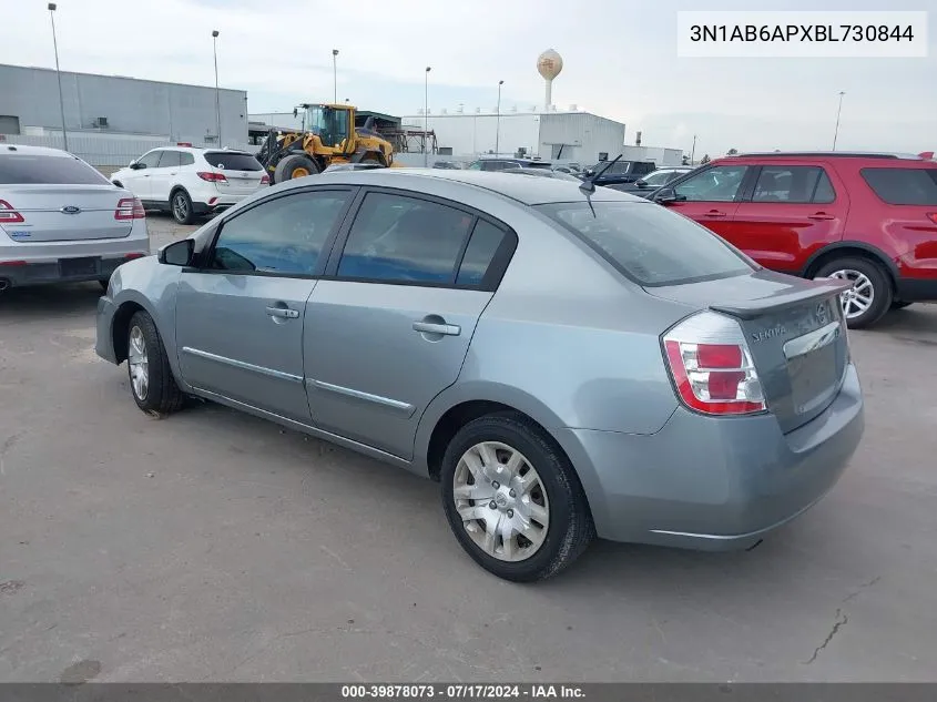 3N1AB6APXBL730844 2011 Nissan Sentra 2.0S