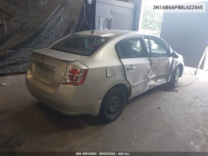 3N1AB6AP8BL622545 2011 Nissan Sentra 2.0S