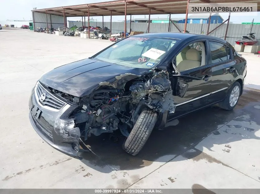 2011 Nissan Sentra 2.0S VIN: 3N1AB6AP8BL676461 Lot: 39997924