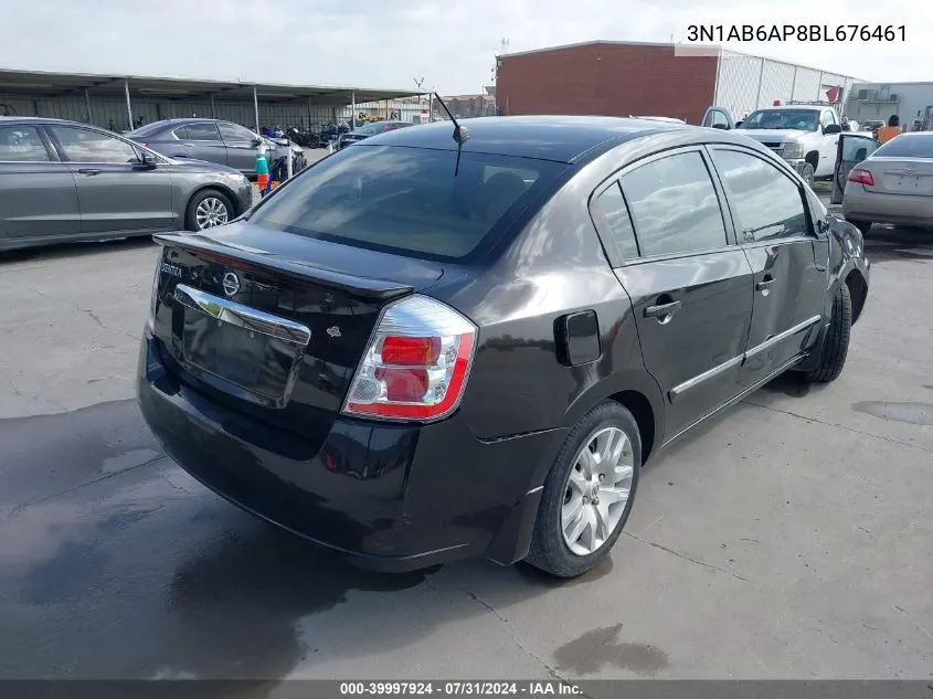 2011 Nissan Sentra 2.0S VIN: 3N1AB6AP8BL676461 Lot: 39997924