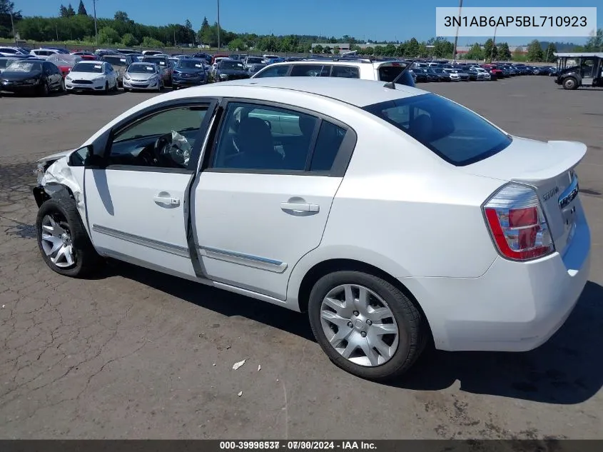 2011 Nissan Sentra 2.0S VIN: 3N1AB6AP5BL710923 Lot: 39998537