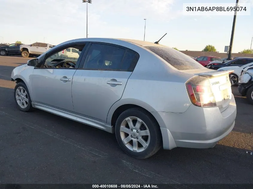 3N1AB6AP8BL695074 2011 Nissan Sentra 2.0Sr