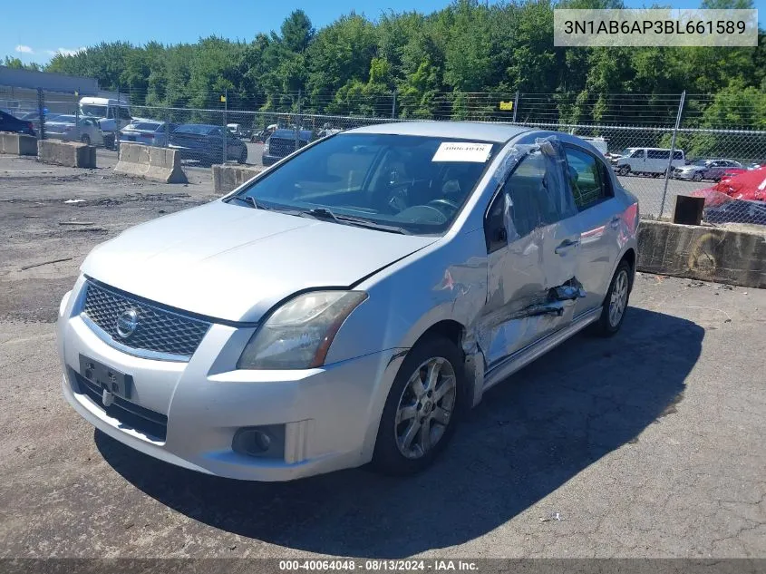 2011 Nissan Sentra 2.0Sr VIN: 3N1AB6AP3BL661589 Lot: 40064048