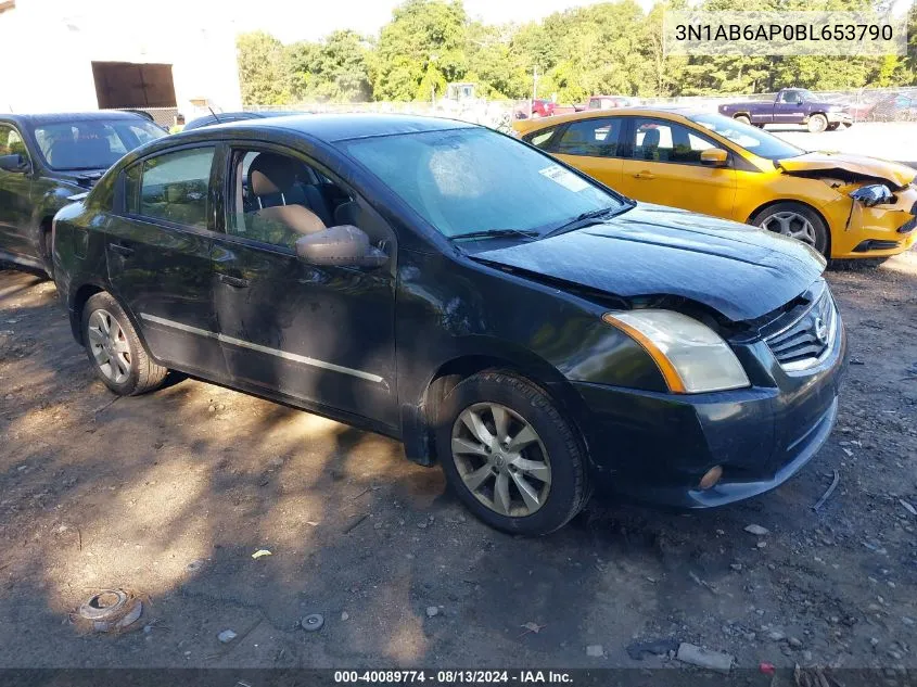 2011 Nissan Sentra 2.0/2.0S/Sr/2.0Sl VIN: 3N1AB6AP0BL653790 Lot: 40089774