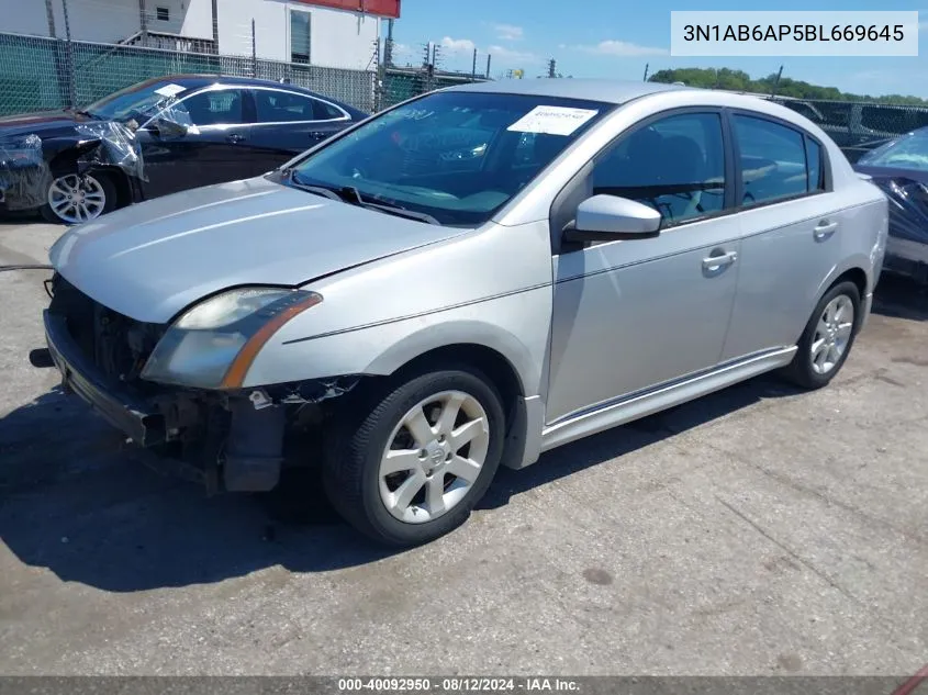 3N1AB6AP5BL669645 2011 Nissan Sentra 2.0/2.0S/Sr/2.0Sl