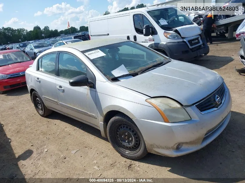 2011 Nissan Sentra 2.0S VIN: 3N1AB6AP3BL624803 Lot: 40729577