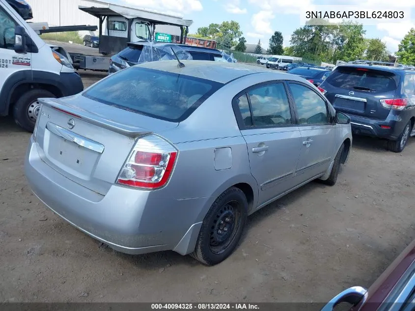 3N1AB6AP3BL624803 2011 Nissan Sentra 2.0S