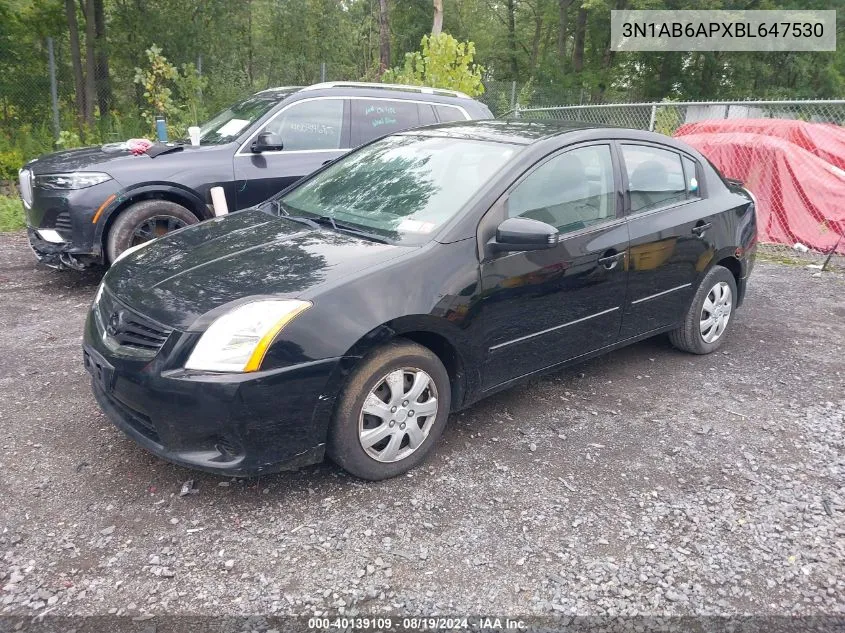 3N1AB6APXBL647530 2011 Nissan Sentra 2.0