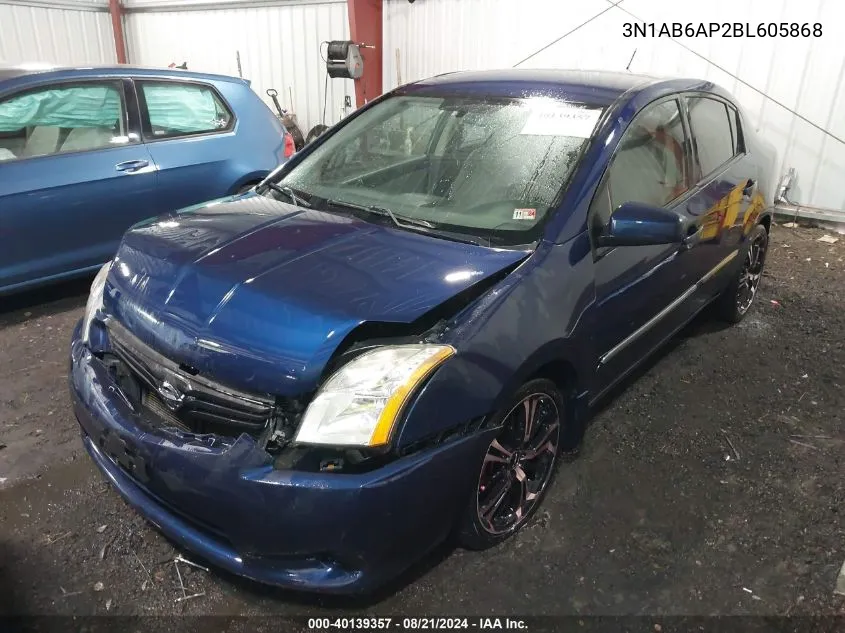 3N1AB6AP2BL605868 2011 Nissan Sentra 2.0S