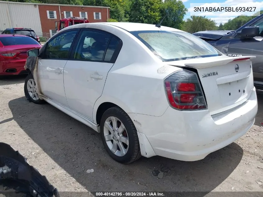 3N1AB6AP5BL693427 2011 Nissan Sentra 2.0Sr