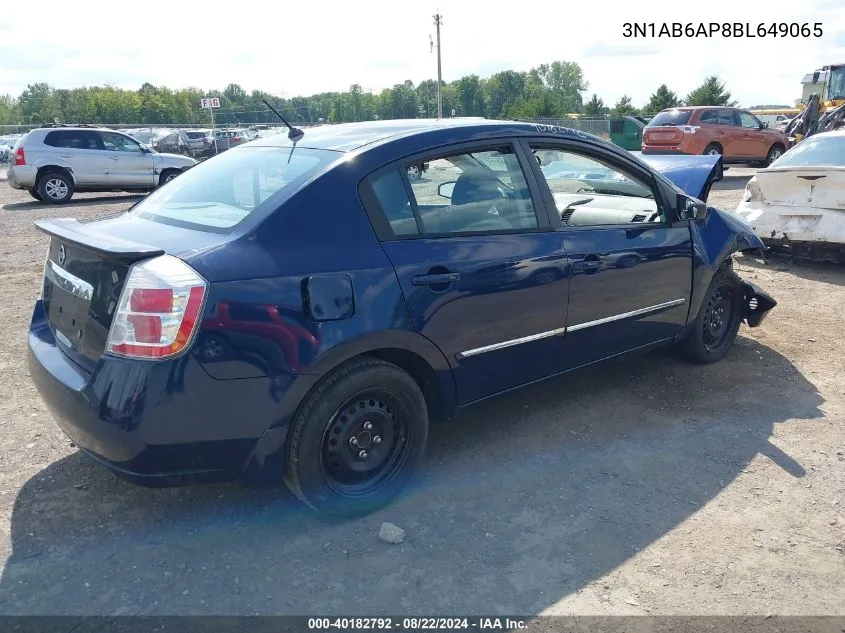 3N1AB6AP8BL649065 2011 Nissan Sentra 2.0S