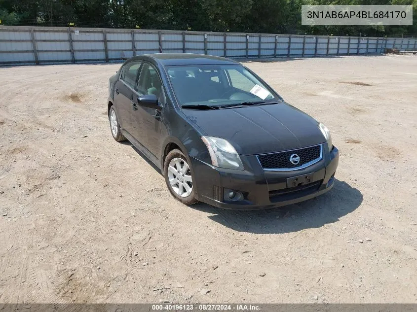 3N1AB6AP4BL684170 2011 Nissan Sentra 2.0Sr