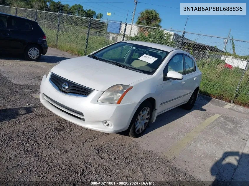 3N1AB6AP8BL688836 2011 Nissan Sentra 2.0S