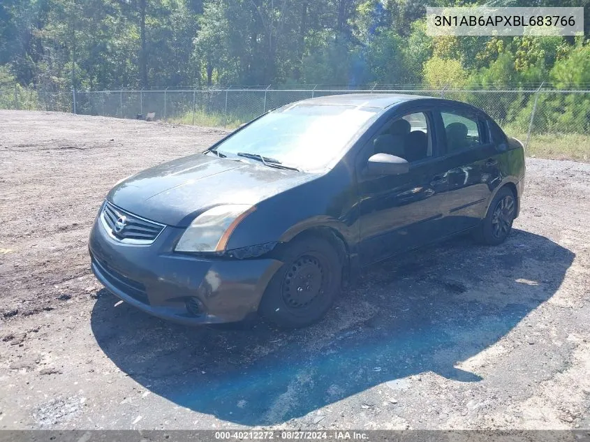 2011 Nissan Sentra 2.0S VIN: 3N1AB6APXBL683766 Lot: 40212272