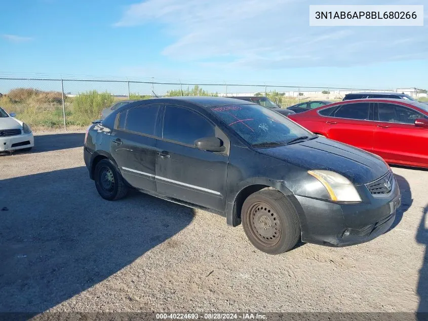 3N1AB6AP8BL680266 2011 Nissan Sentra 2.0S