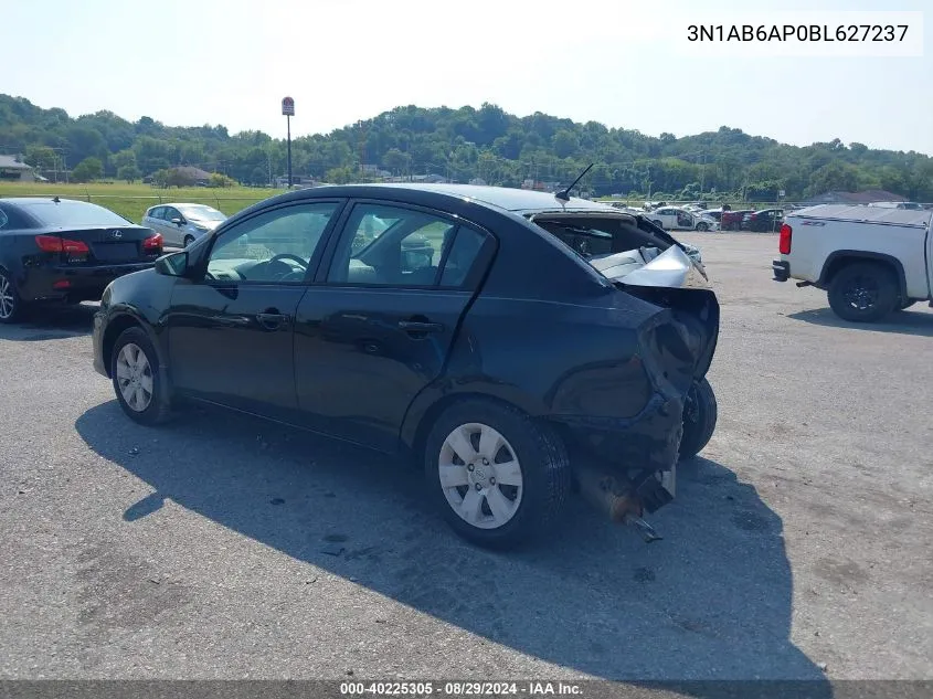 2011 Nissan Sentra 2.0 VIN: 3N1AB6AP0BL627237 Lot: 40225305