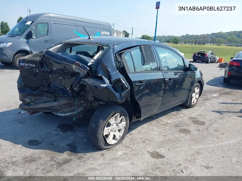 2011 Nissan Sentra 2.0 VIN: 3N1AB6AP0BL627237 Lot: 40225305