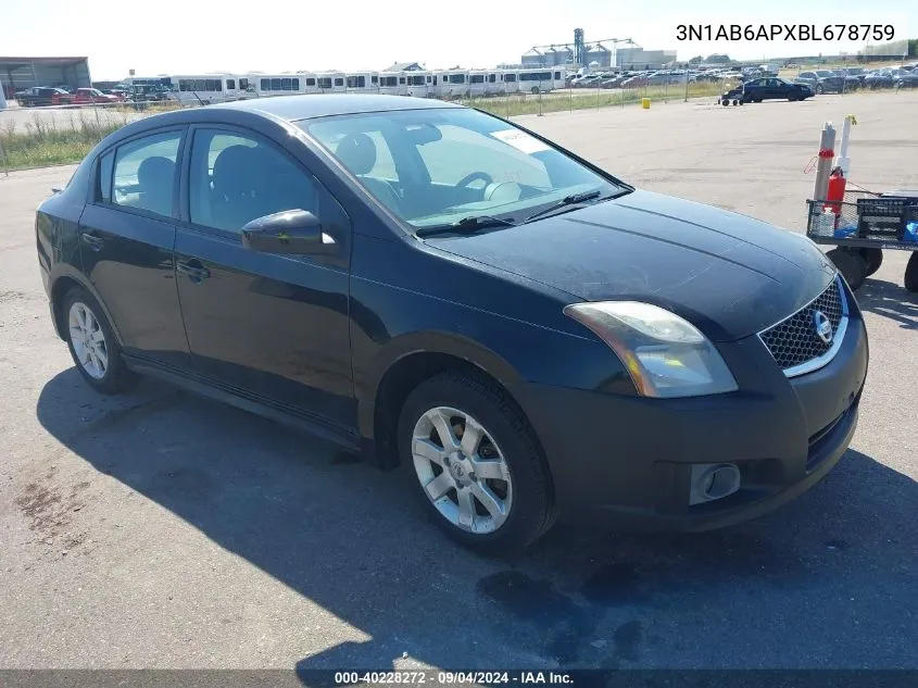 3N1AB6APXBL678759 2011 Nissan Sentra 2.0Sr