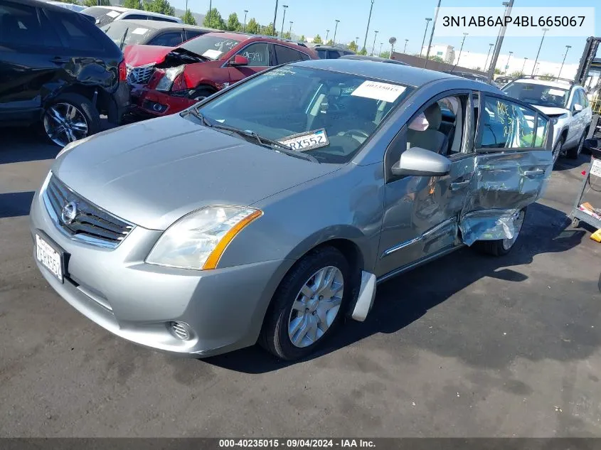 2011 Nissan Sentra 2.0S VIN: 3N1AB6AP4BL665067 Lot: 40235015