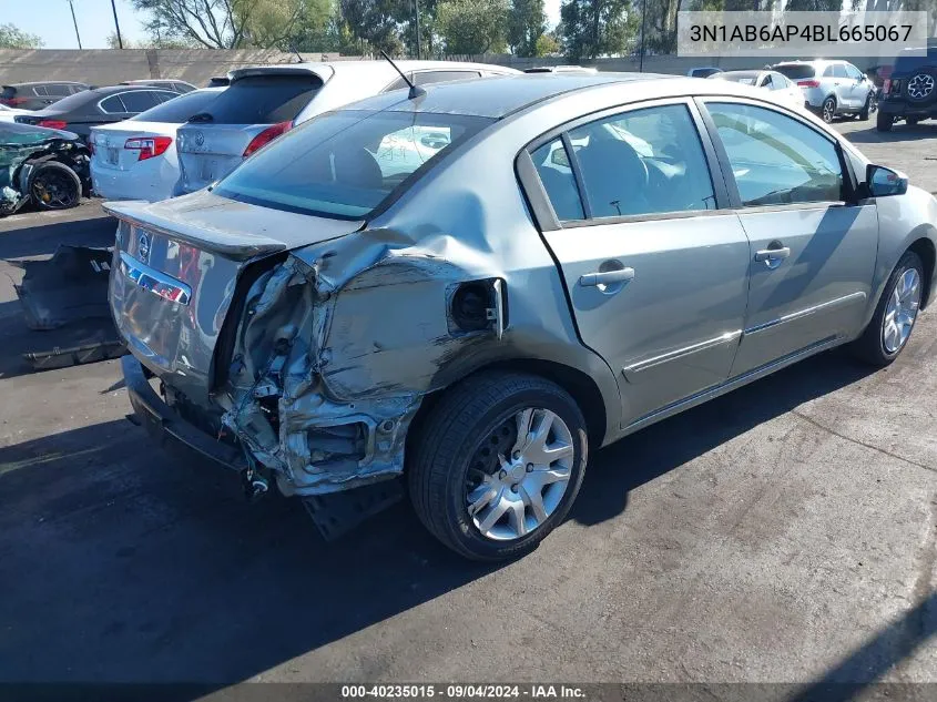 2011 Nissan Sentra 2.0S VIN: 3N1AB6AP4BL665067 Lot: 40235015