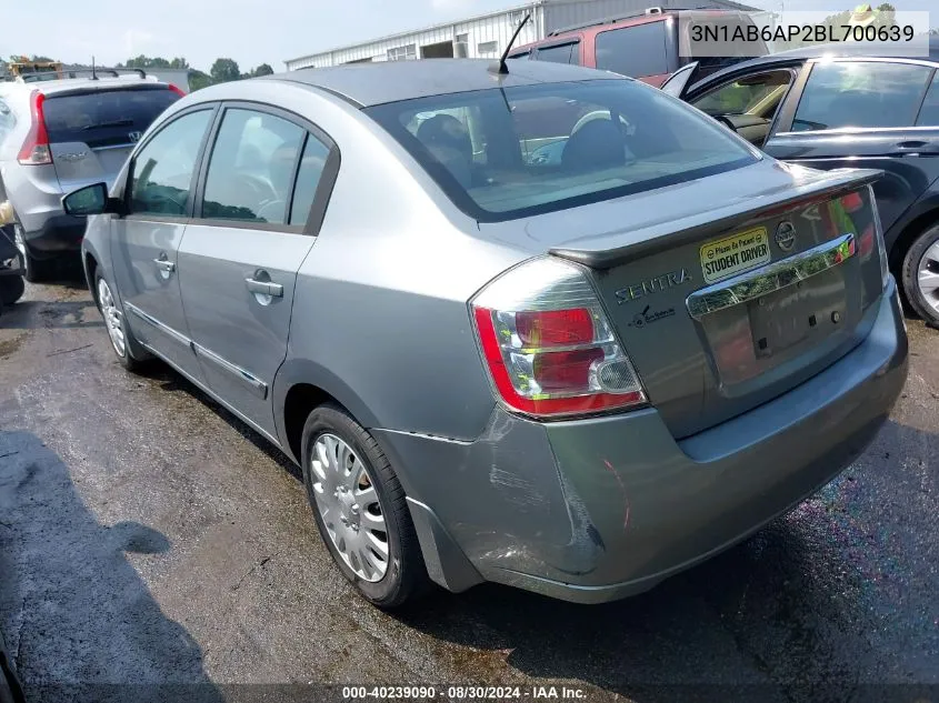 3N1AB6AP2BL700639 2011 Nissan Sentra 2.0S