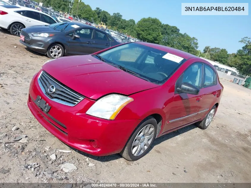 3N1AB6AP4BL620484 2011 Nissan Sentra 2.0S