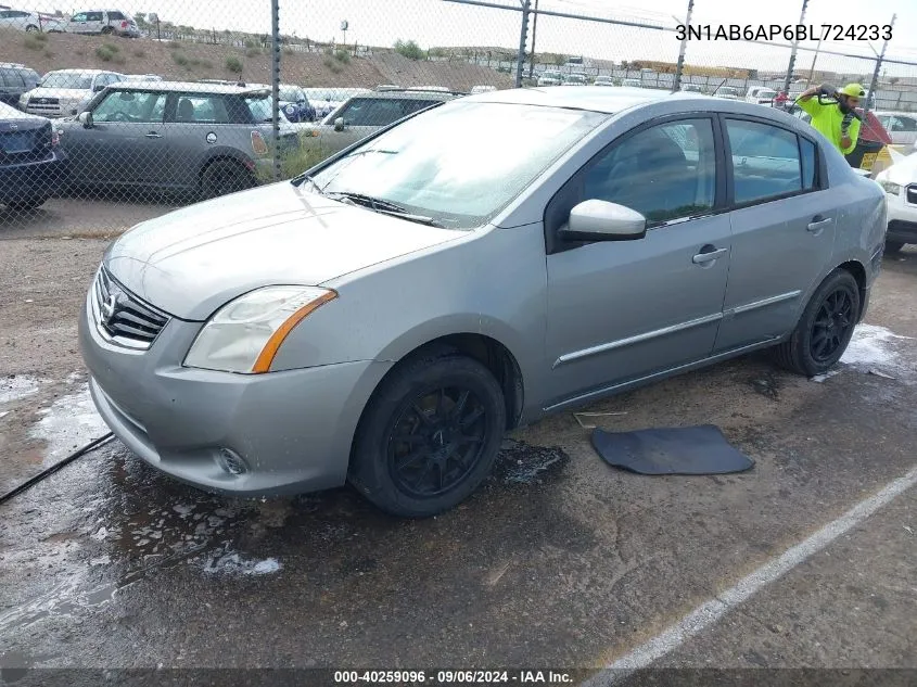 2011 Nissan Sentra 2.0S VIN: 3N1AB6AP6BL724233 Lot: 40259096