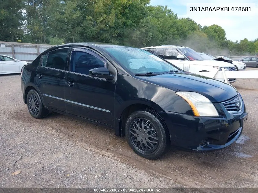 3N1AB6APXBL678681 2011 Nissan Sentra 2.0S