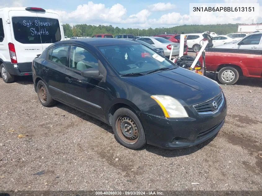 3N1AB6AP8BL613151 2011 Nissan Sentra 2.0S