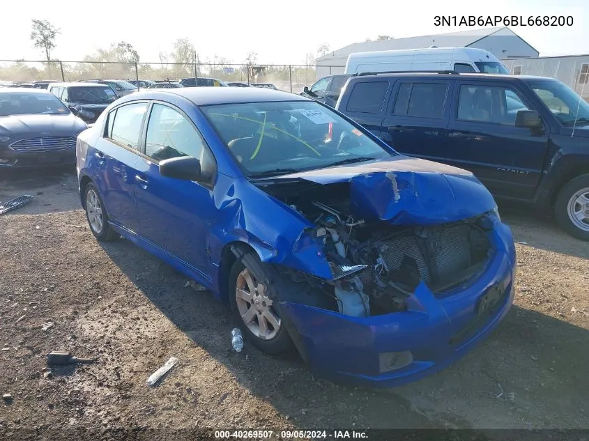 3N1AB6AP6BL668200 2011 Nissan Sentra 2.0/2.0S/Sr/2.0Sl