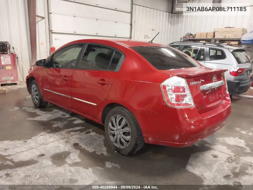 3N1AB6AP0BL711185 2011 Nissan Sentra 2.0S