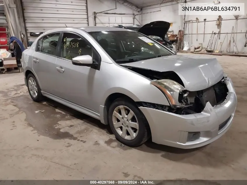 3N1AB6AP6BL634791 2011 Nissan Sentra 2.0Sr