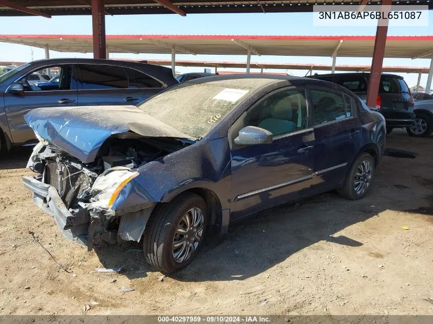 3N1AB6AP6BL651087 2011 Nissan Sentra 2.0/2.0S/Sr/2.0Sl