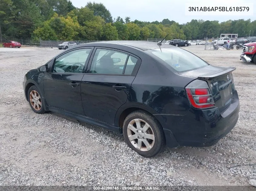 3N1AB6AP5BL618579 2011 Nissan Sentra 2.0Sr