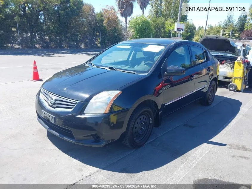 3N1AB6AP6BL691136 2011 Nissan Sentra 2.0S