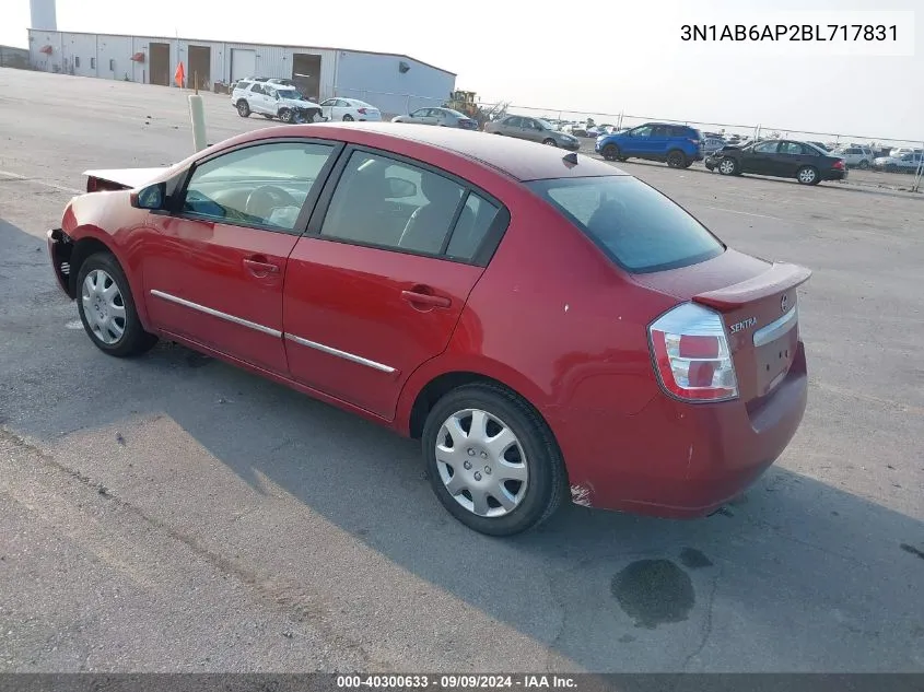 3N1AB6AP2BL717831 2011 Nissan Sentra 2.0S