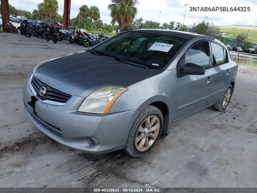 2011 Nissan Sentra 2.0Sl VIN: 3N1AB6AP5BL644325 Lot: 40320633