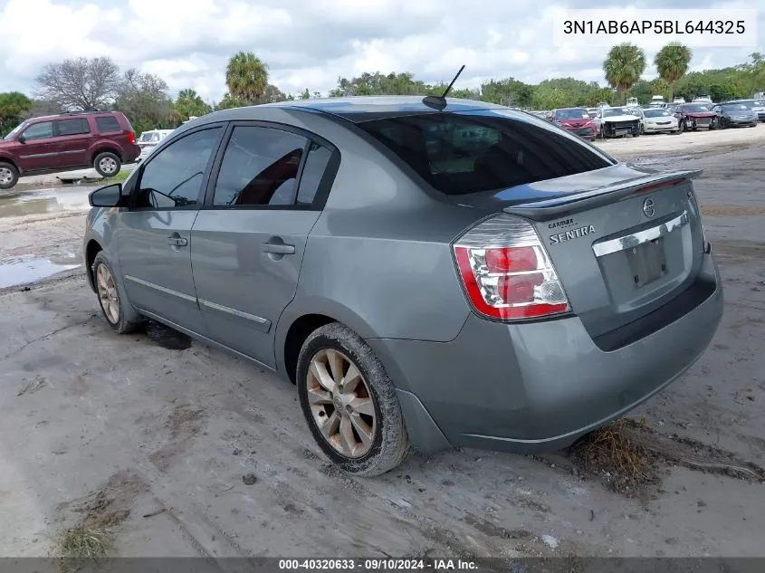 3N1AB6AP5BL644325 2011 Nissan Sentra 2.0Sl